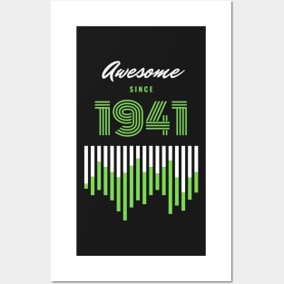 Awesome Since 1941, 80 years old, 80th Birthday Gift Posters and Art